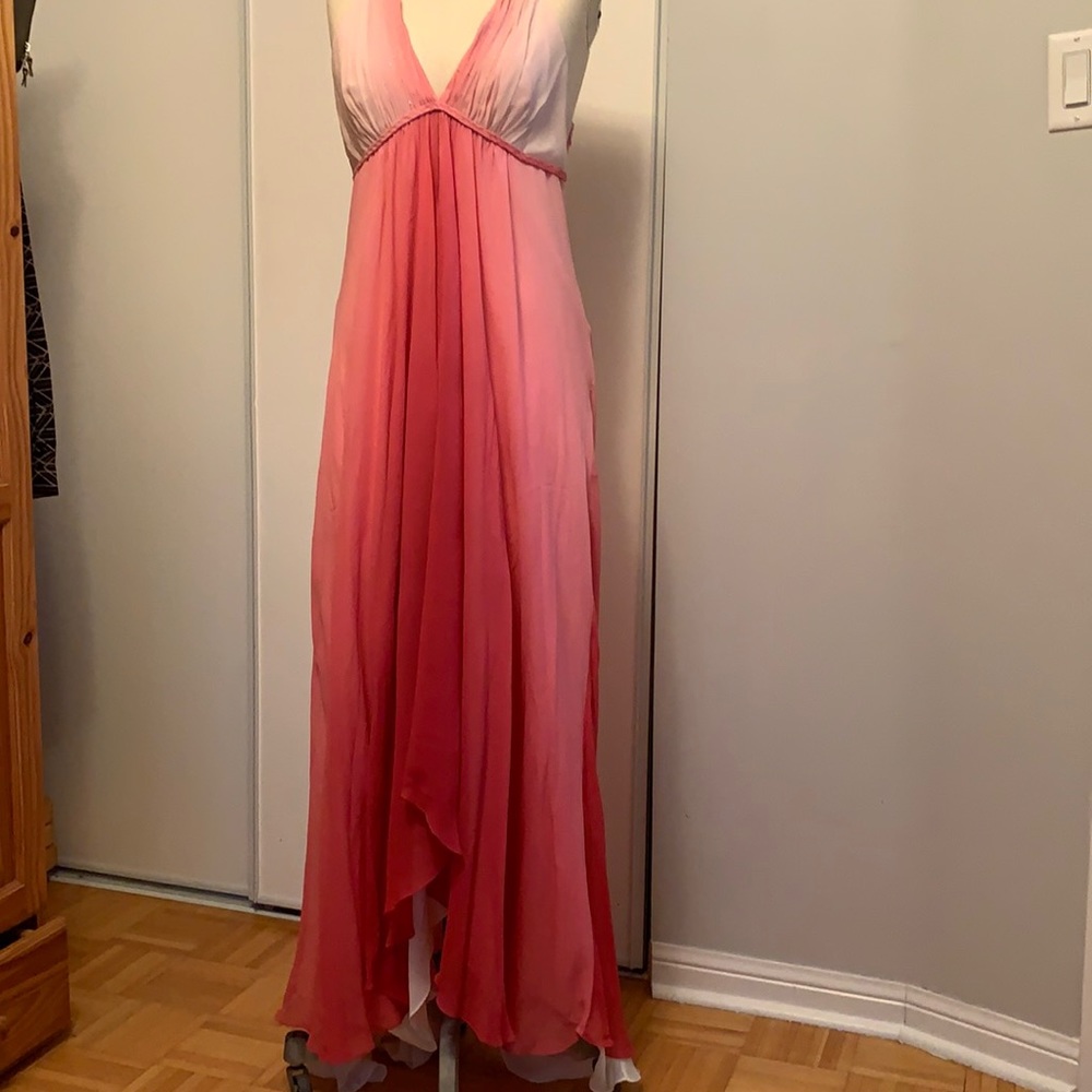 Bcbg Max Azria pink ombré prom/evening gown